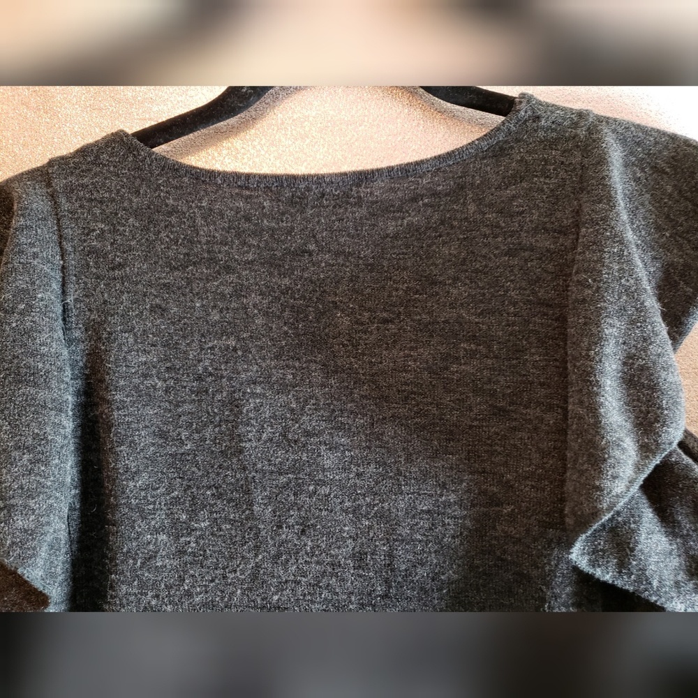 Zara WB Collection Ruffle Cold Shoulder Sweater - Picture 6 of 7